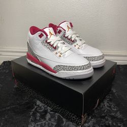Jordan 3 Cardinal Red