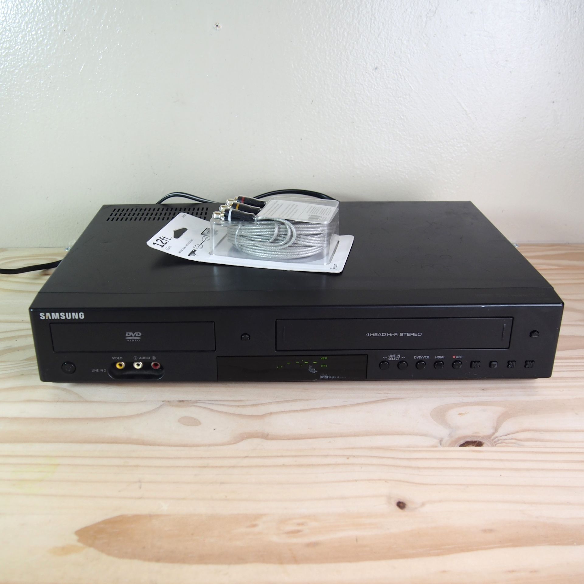 Samsung DVD-V9800 VHS VCR DVD HDMI Player Combo Tested Working *No Remote EUC comes with cables Great. Picture very clear Fully Tested Fully Works! SH