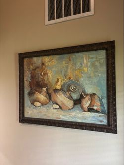 Abstract Coastal Life Painting
