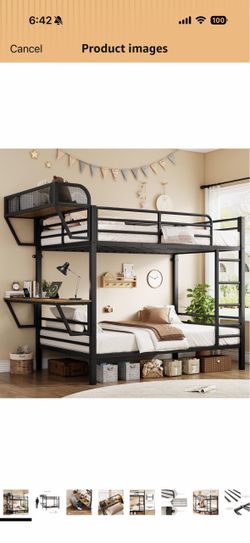 Twin over twin bunk bed