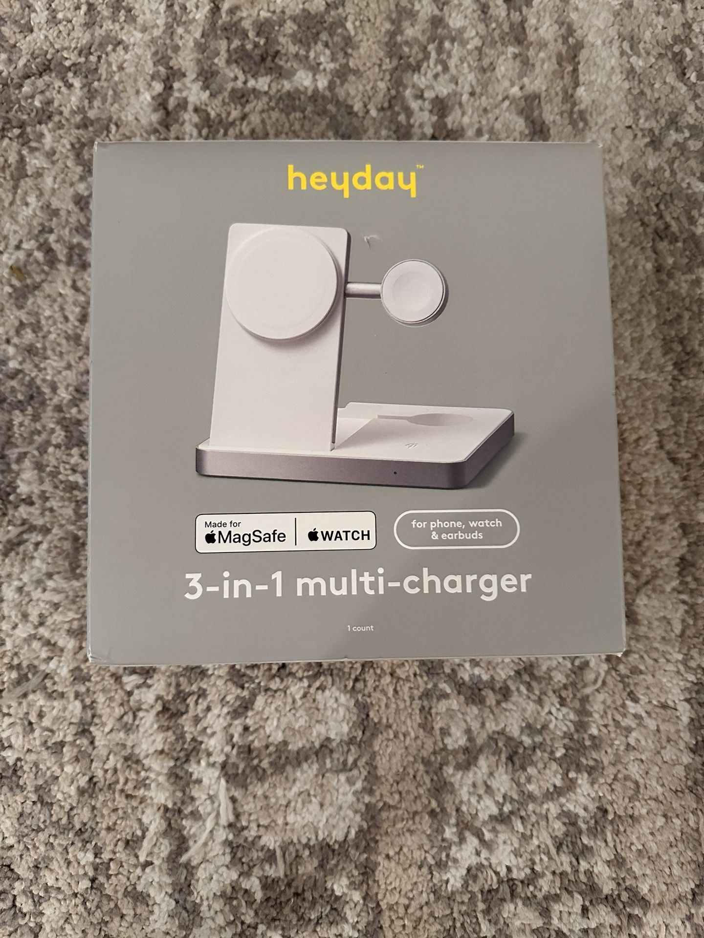 BRAND NEW HEYDAY 3-in-1 Multi Charger For iPhone, Apple Watch, AirPods