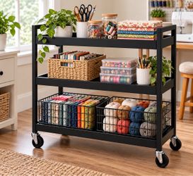 Simply Tidy 3-Tier Rolling Cart -- never opened