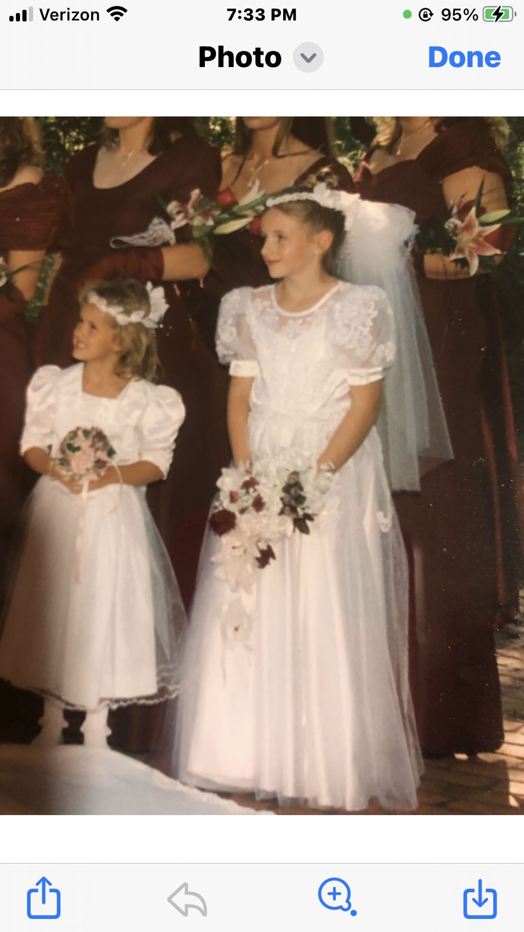 2 Beautiful Flower Girl/Jr Brides Maid Dresses