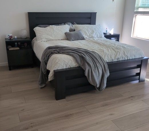 Dark Brown Bed Frame 