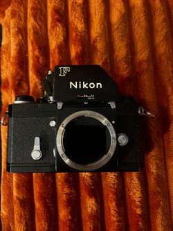 Nikon F camera in gun metal black.