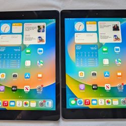 Pair of very nice APPLE iPad 5 32GB WIFI 9.7 inch tablets- QUEENS PICK UP 