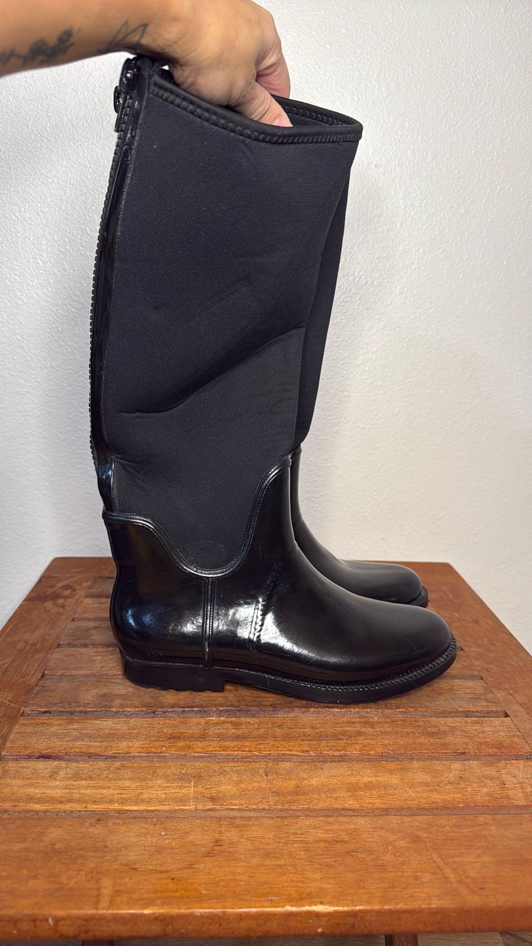 Black Rain Boot Women’s Size 8