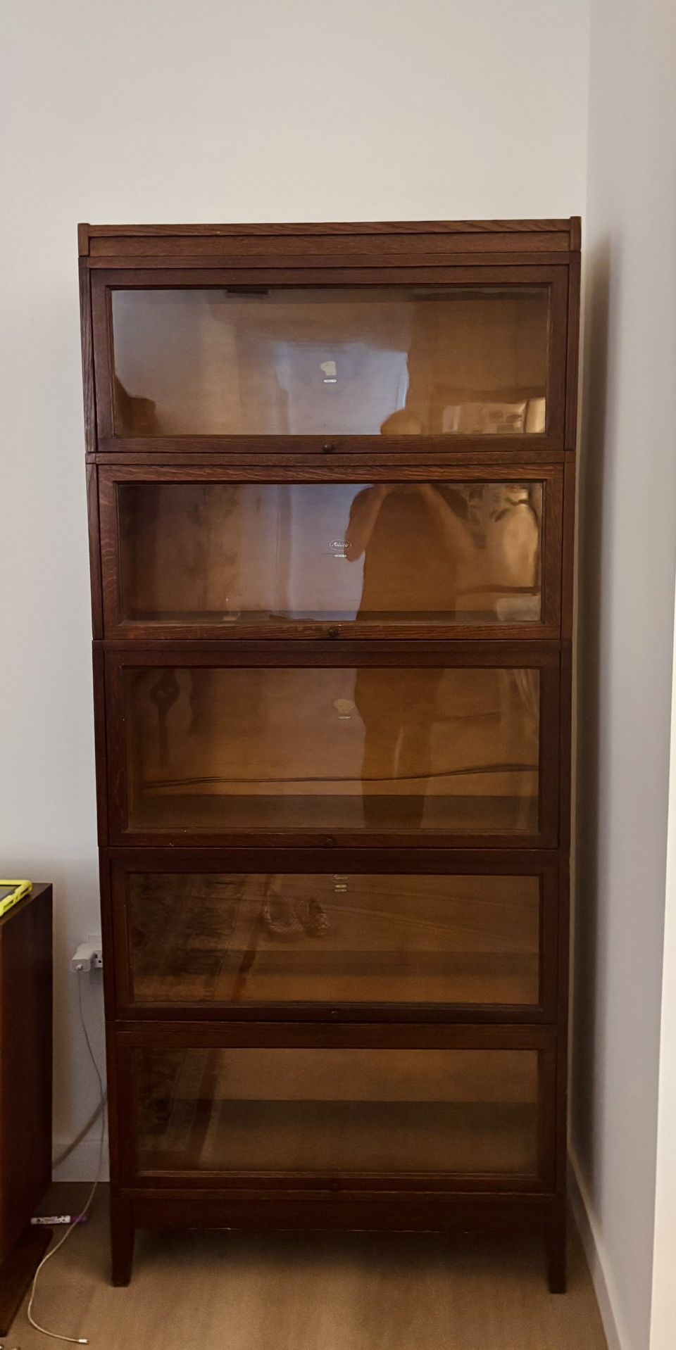 Vintage Macey Early 1900s Stackable Bookcase Display Shelf Lawyer File Cabinet antique working well , Mission Style Arts And Crafts five Stack Oak Bar