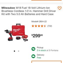Milwakee Fuel Hammer Drill