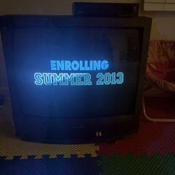 Vintage Sanyo CRT TV + HDMI Sanyo DVD Player – Retro Gaming Ready