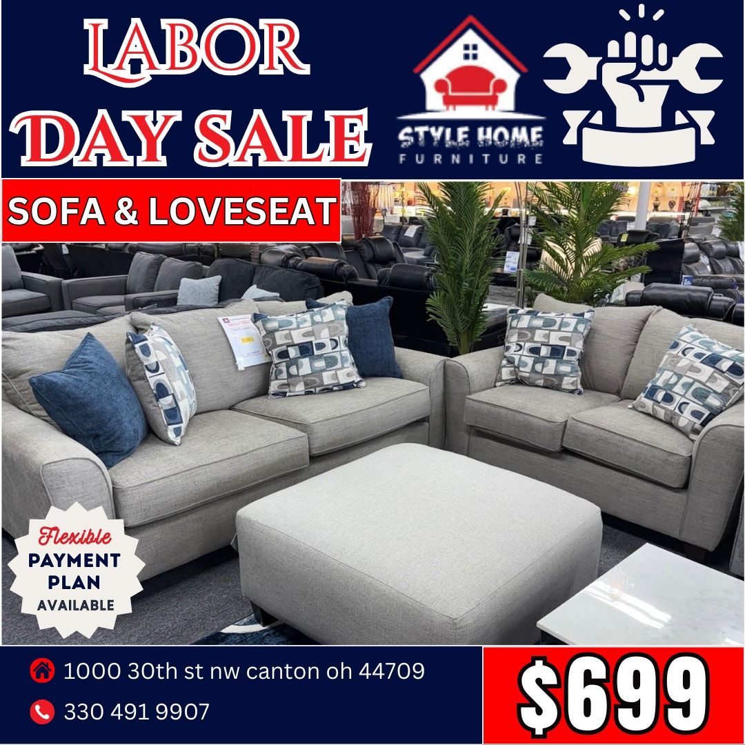 Sofa and Love Seat $699