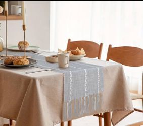 Table Runner, Gray Blue/light 12*63in