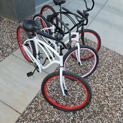 3x Family Cruisers Bycicles