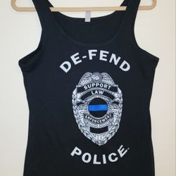New De-Fend Police Women's Tank Tops Various Sizes