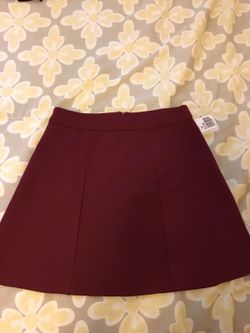 Burgundy skirt