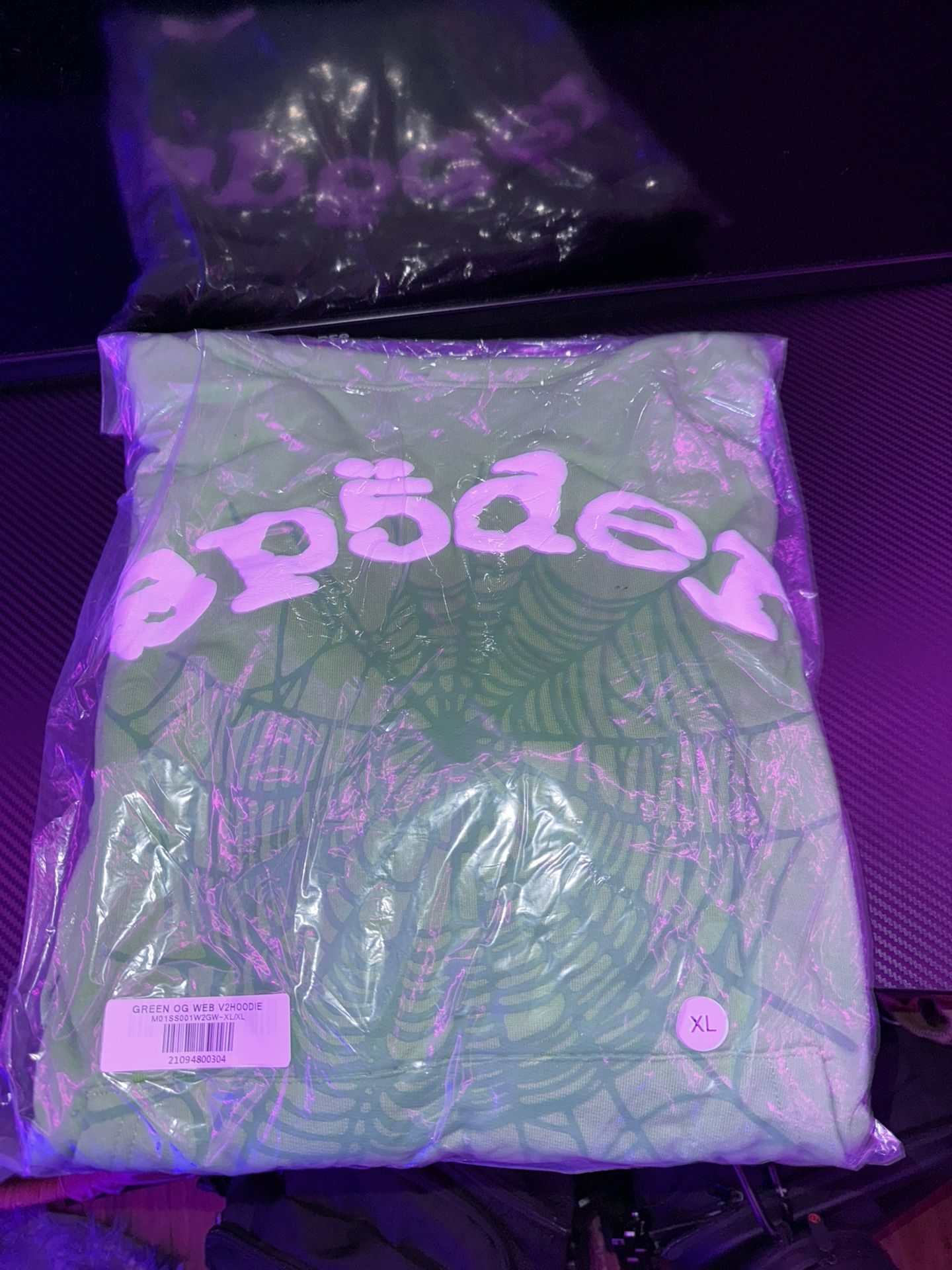 green sp5der hoodie