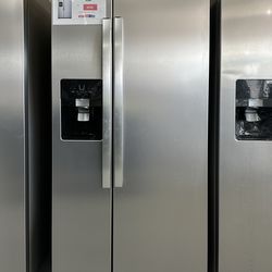 Whirlpool 21.4 cu. ft. Side by Side Refrigerator in Fingerprint Resistant Stainless Finish