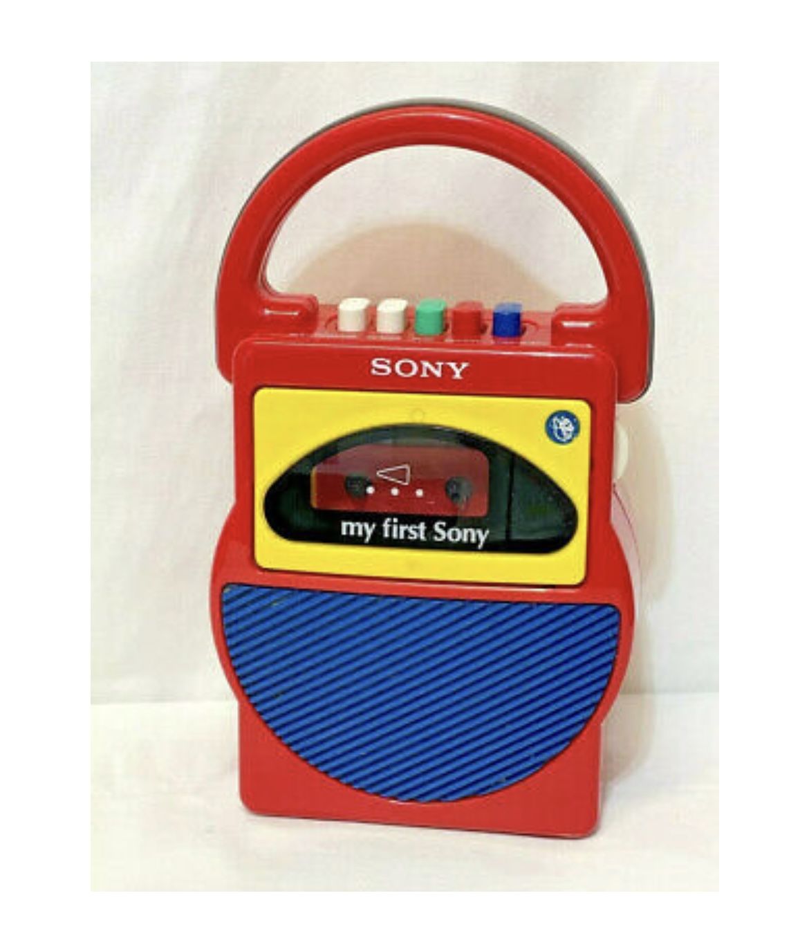 My First Sony Vintage 1990s Cassette Tape Player Recorder TCM-4000 Toy Radio