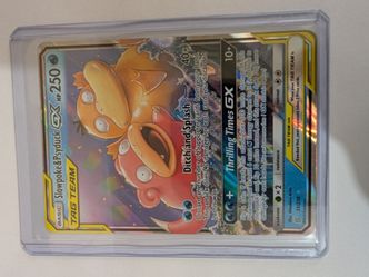 MP Slowpoke & Psyduck GX TAG TEAM 35/236 Sm-Unified Minds Ultra Rare Holo pokemon card