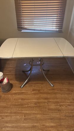 Vintage Formica Drop-Leaf Kitchen Table