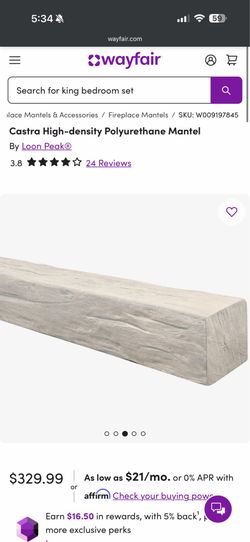 Castra High-density Polyurethane Mantel