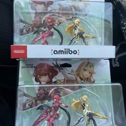 Nintendo- Amiibo- Pyra, Mythra Amiibos- Super Smash Bros