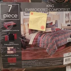 7pc King Comforter Set