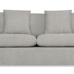 light grey duck down-feather blend sofa.