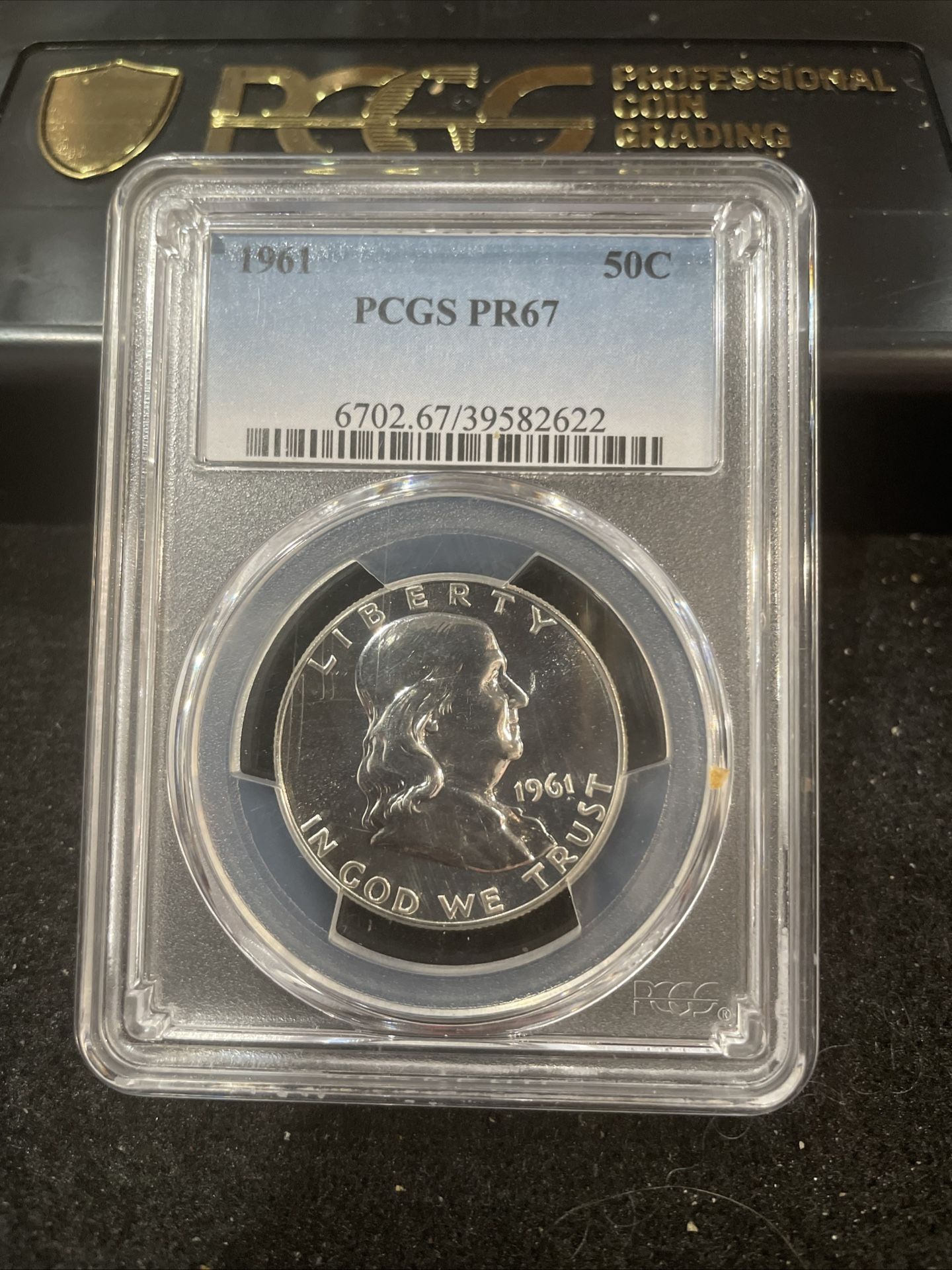1961 Gem Proof Franklin Half Dollar Graded At PR67 U-16