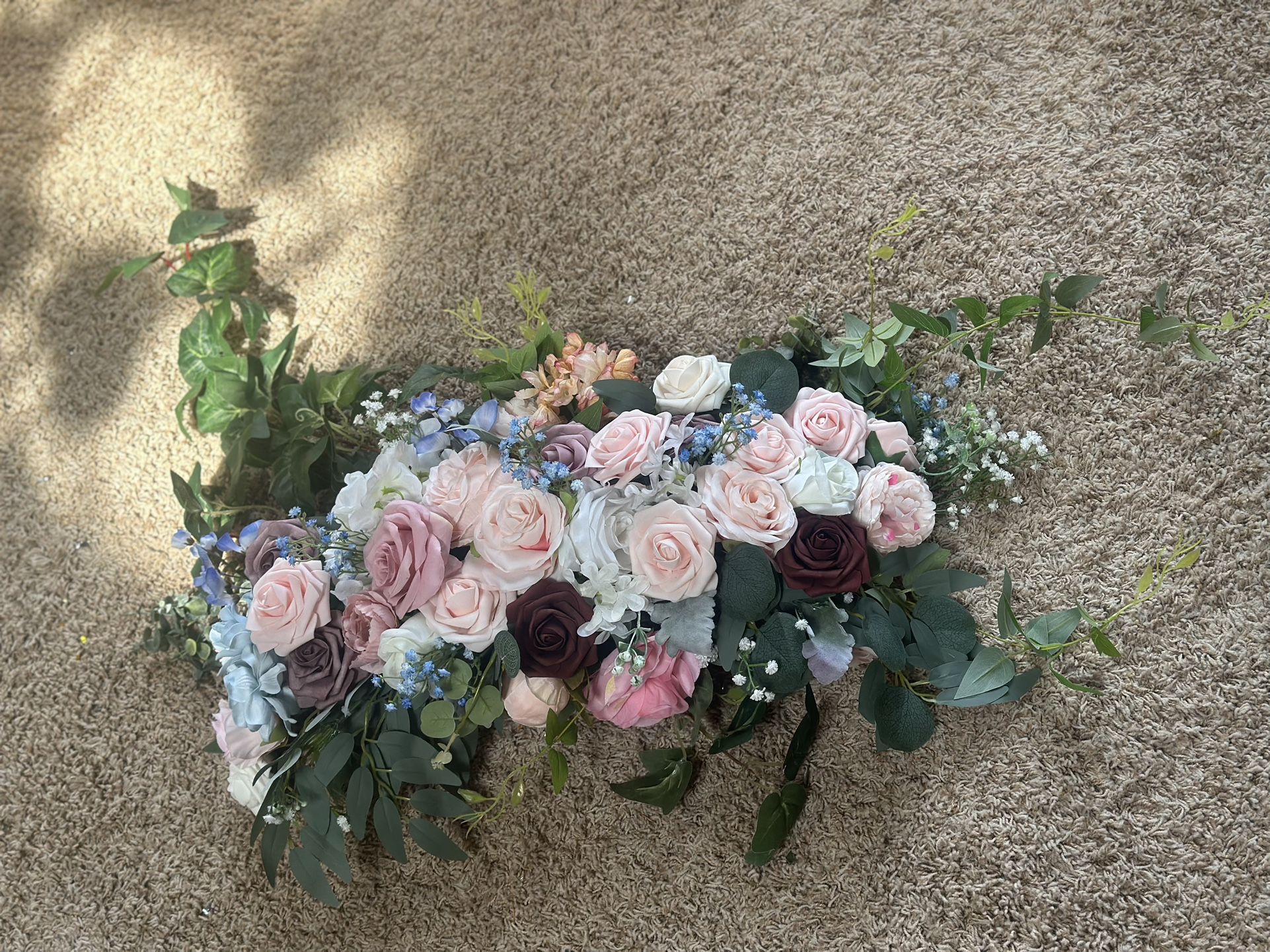 3 Big Piece Flower Without Arch For Wedding Decor