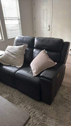 Black reclining couch