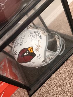 Autographed helmet