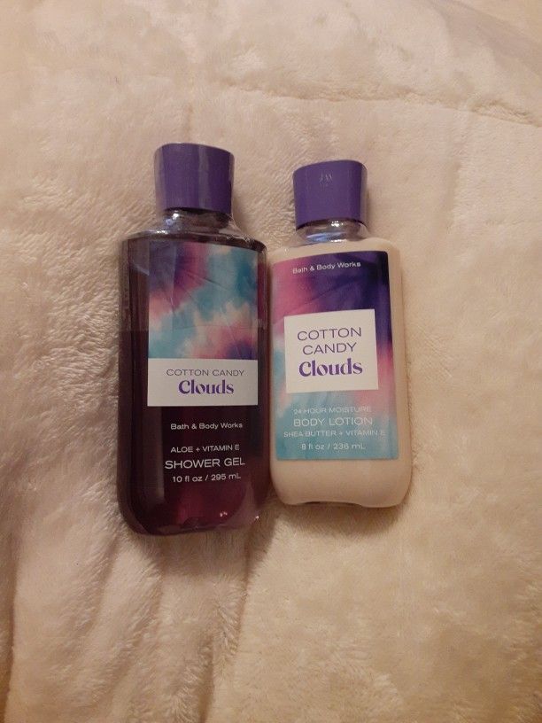 BATH & BODY WORKS SET COTTON CANDY CLOUDS