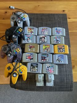 Nintendo 64 Games And Controllers 