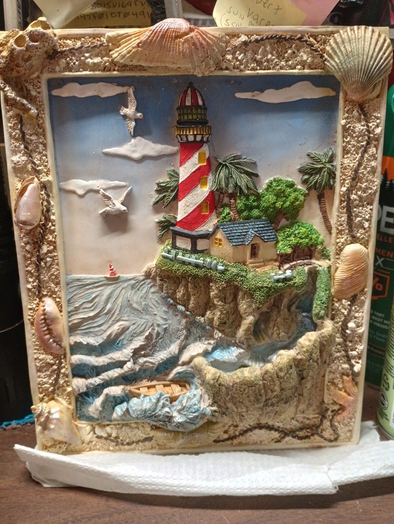 Lighthouse And Foghorn Fountain