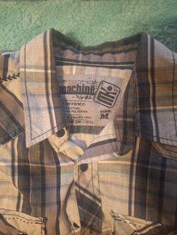 Grey Plaid Button Down