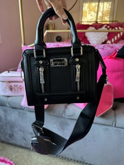 Madden Girl Mini Black Tote With Crossbody Strap