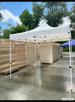 Pop Up Canopy Tent Commercial Grade 10x10 Instant Shelter (White)
