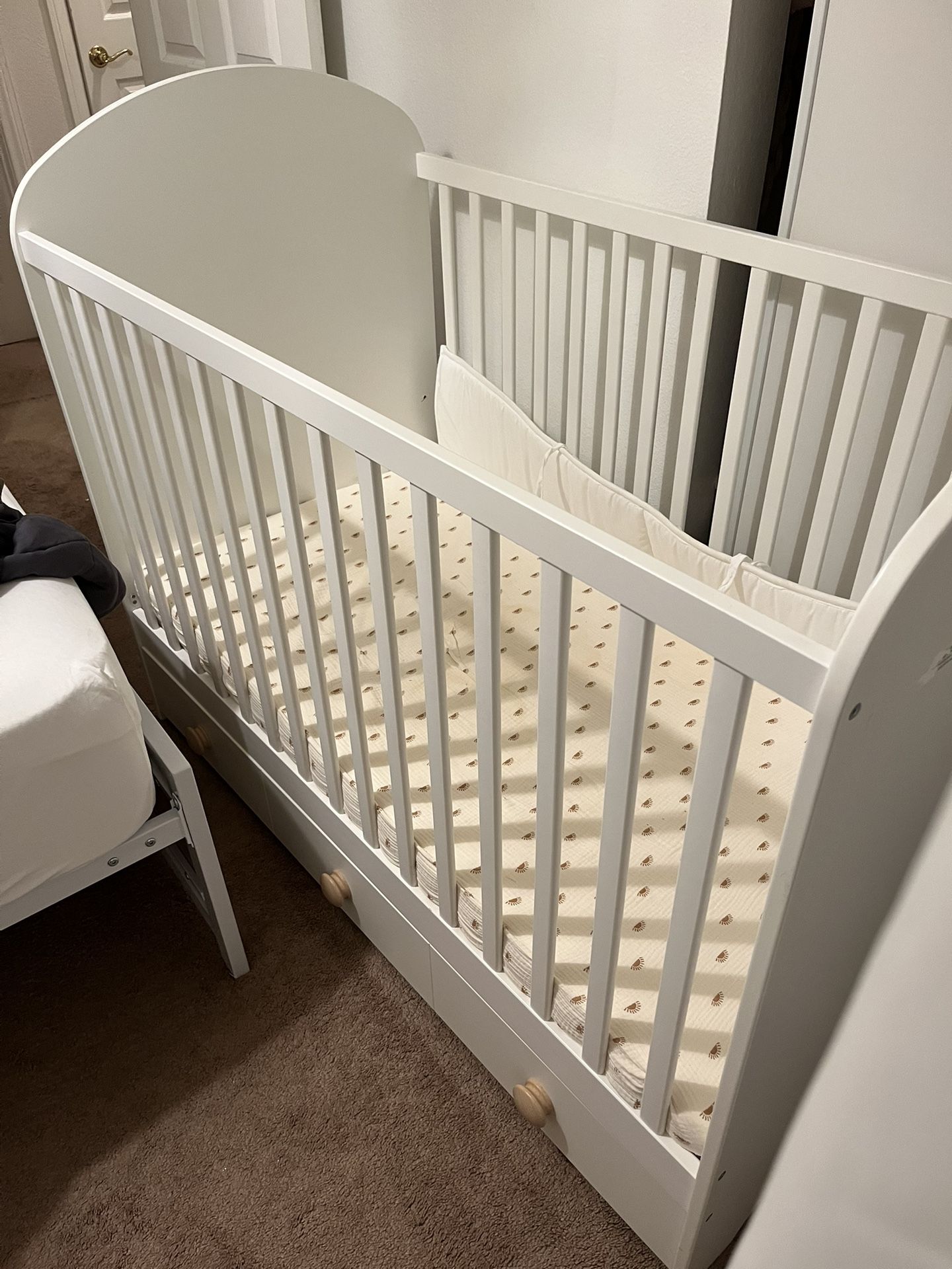 Bebe Ikea Gonatt Gonatt Crib IKEA Gonatt White Baby Crib