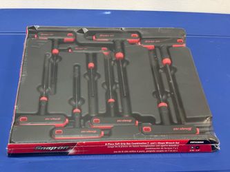 Snap-on Tools  8 pc SAE T-Shaped/L-Shaped Combination Hex Wrench Set (3/32–1/4") (Red)