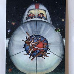 VTG The Far Side by Gary Larson Christmas Cards Airplane Hitting Santa 1989 11Cards 12 Envelopes 