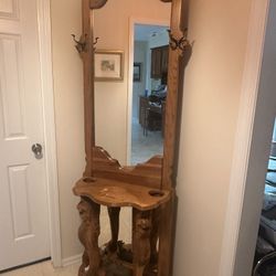 Entry Hall Mirror Umbrella Stand 