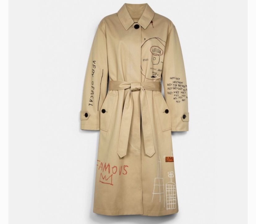 Jean-Michel Basquiat Trench Coat XS/S