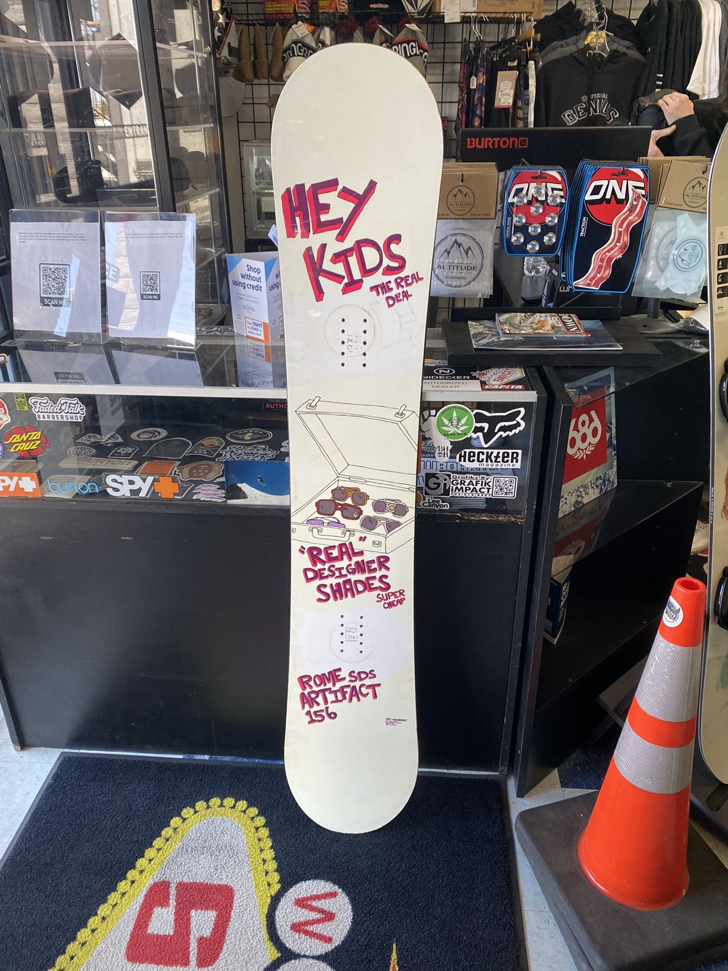Rome SDS 156 Snowboard Certified With Warranty