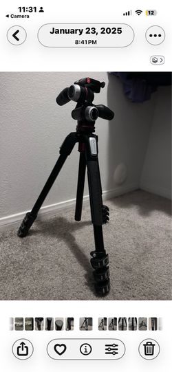 Manfrotto190 - Aluminum 3 Section Tripod with 3 way Head