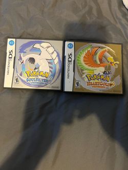 Authentic Pokemon heart gold and soul silver