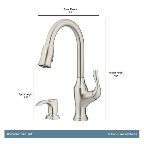 Pfister

Deming Single-Handle Pull-Down Sprayer Kitchen Faucet in Spot Defense Stainless Steel

