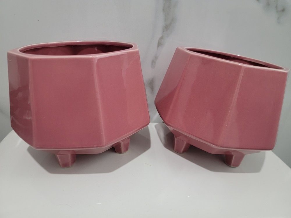 Pink Flower Pots 