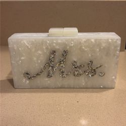 White Pearl Purse 