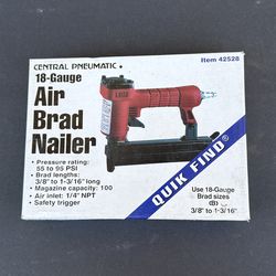 18 gauge Air Brad nailer